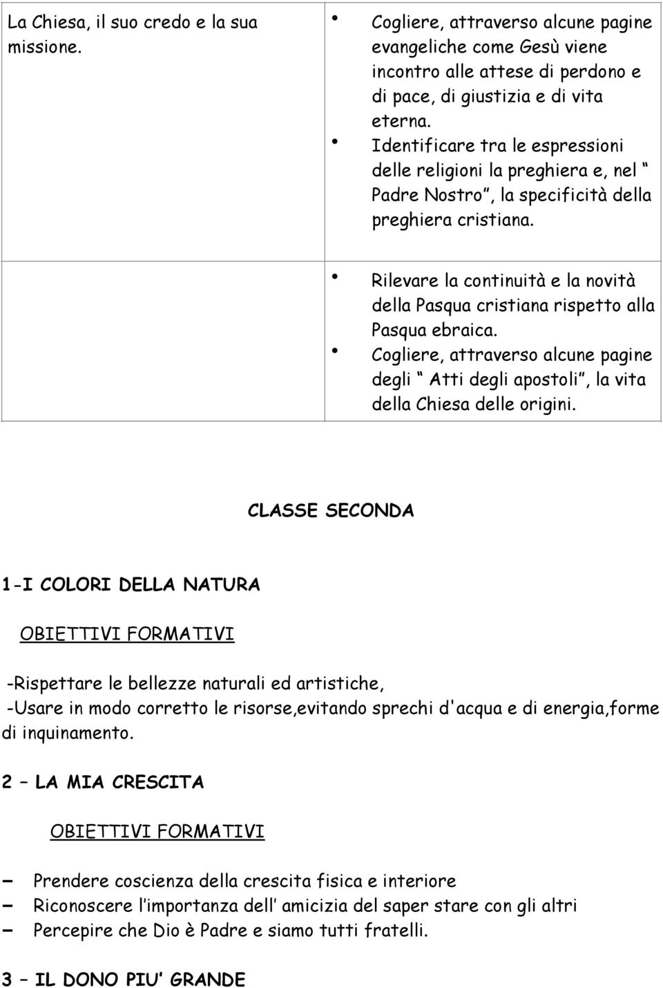 Rilevare la continuità e la novità della Pasqua cristiana rispetto alla Pasqua ebraica. Cogliere, attraverso alcune pagine degli Atti degli apostoli, la vita della Chiesa delle origini.