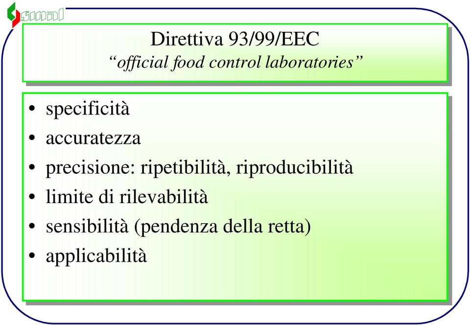 precisione: ripetibilità, riproducibilità