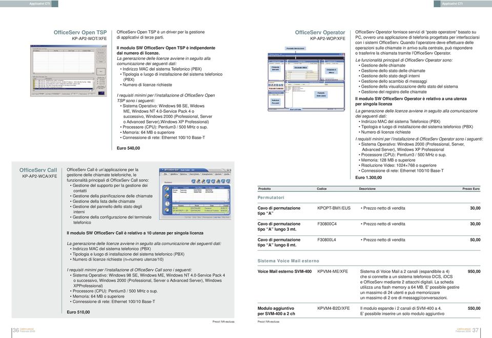 La generazione delle licenze avviene in seguito alla comunicazione dei seguenti dati: Indirizzo MAC del sistema Telefonico (PBX) Tipologia e luogo di installazione del sistema telefonico (PBX) Numero