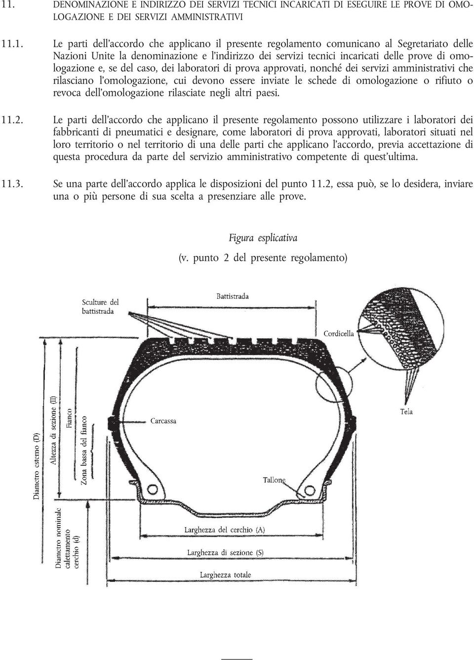 servizi amministrativi che rilasciano l'omologazione, cui devono essere inviate le schede di omologazione o rifiuto o revoca dell'omologazione rilasciate negli altri paesi. 11.2.