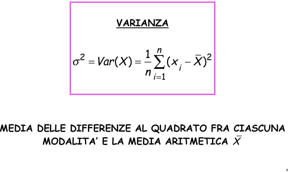 DIFFERENZE AL QUADRATO FRA