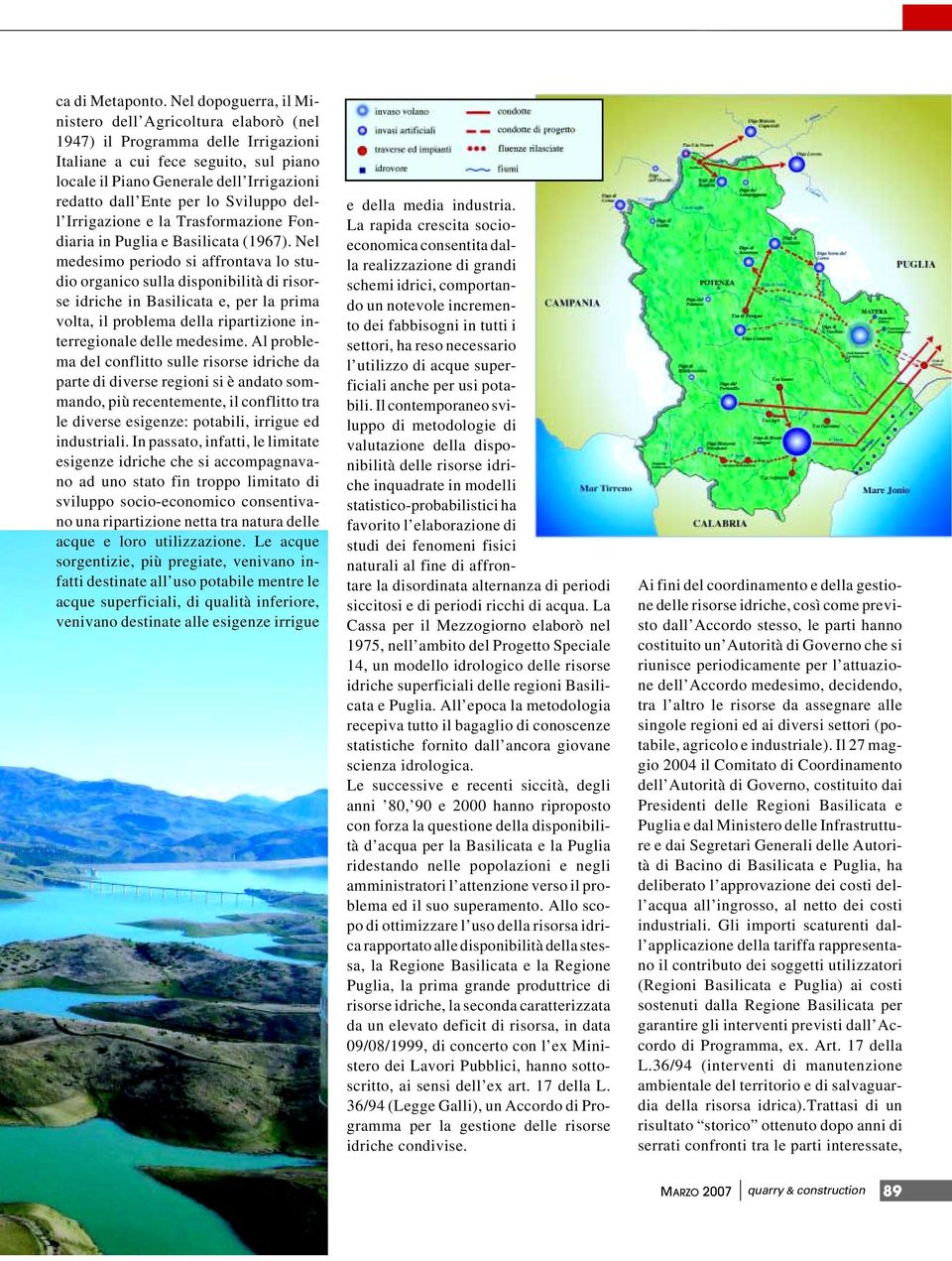 lo Sviluppo dell Irrigazione e la Trasformazione Fondiaria in Puglia e Basilicata (1967).