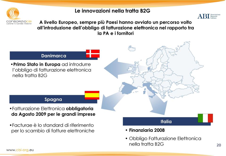 fatturazione elettronica nella tratta B2G Spagna Fatturazione Elettronica obbligatoria da Agosto 2009 per le grandi imprese Facturae