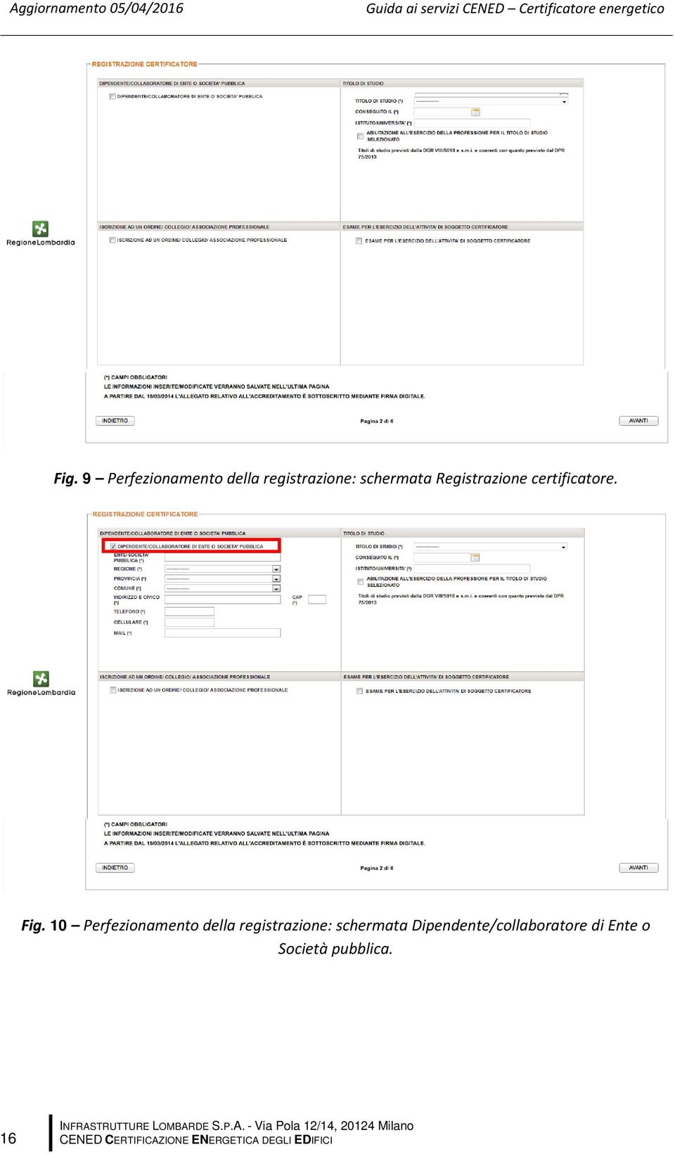 Registrazione certificatore. Fig.