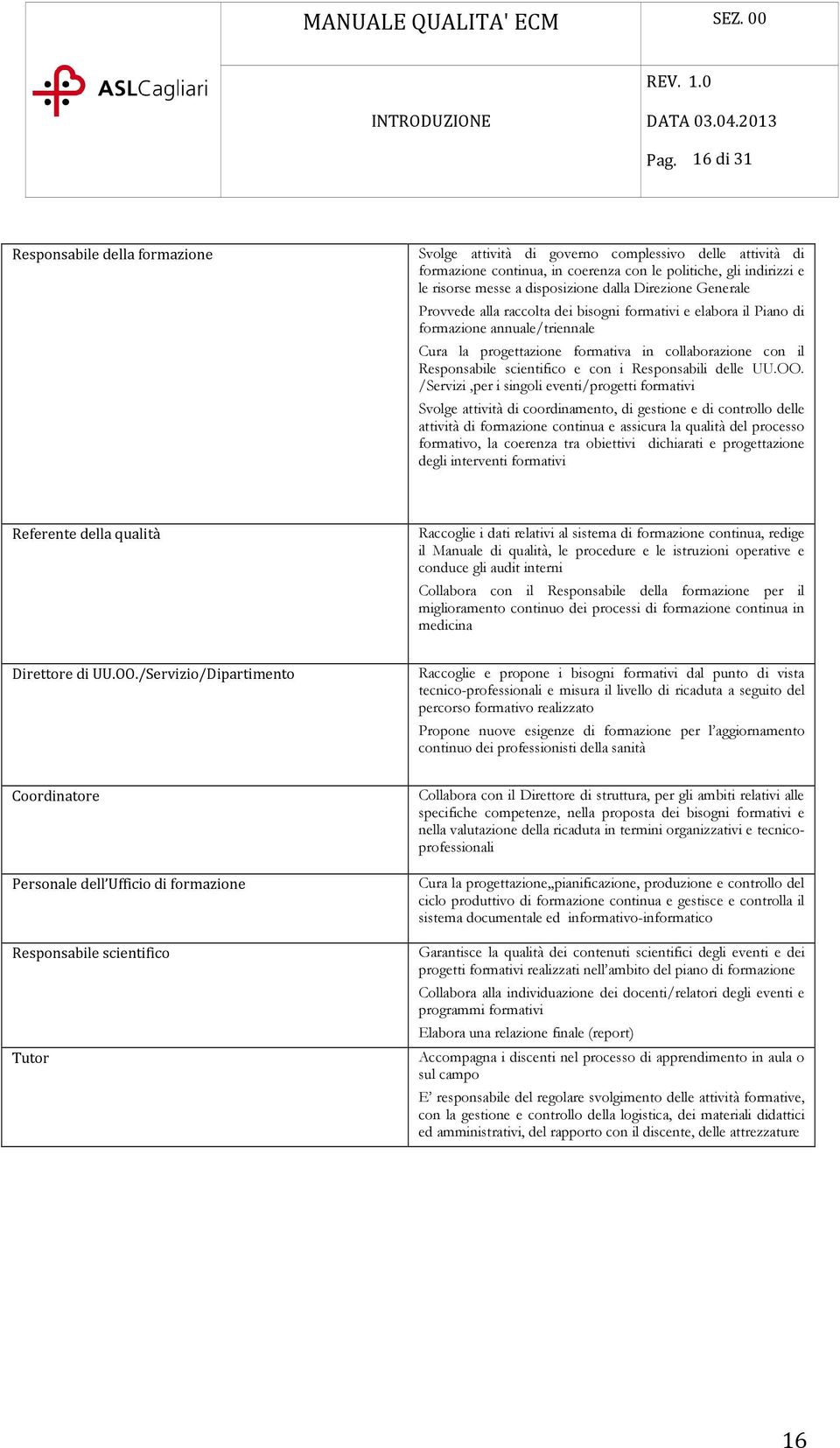 scientifico e con i Responsabili delle UU.OO.