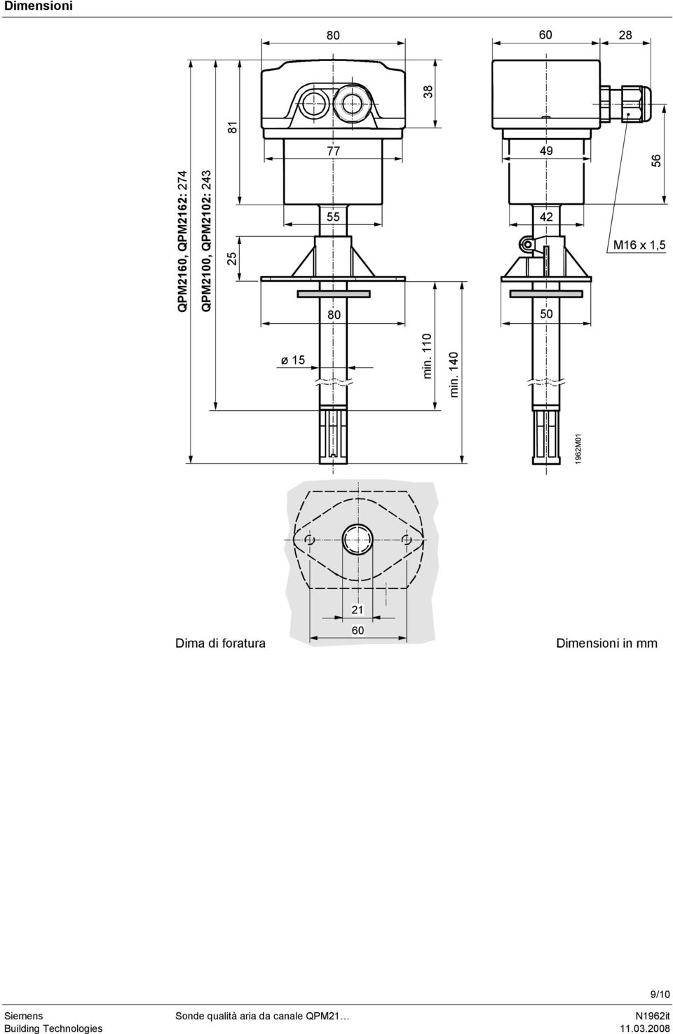 1962M01 81 77 49 55 42 M16 x 1,5 min.