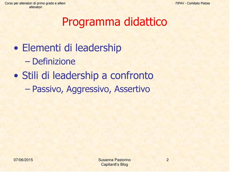 Stili di leadership a