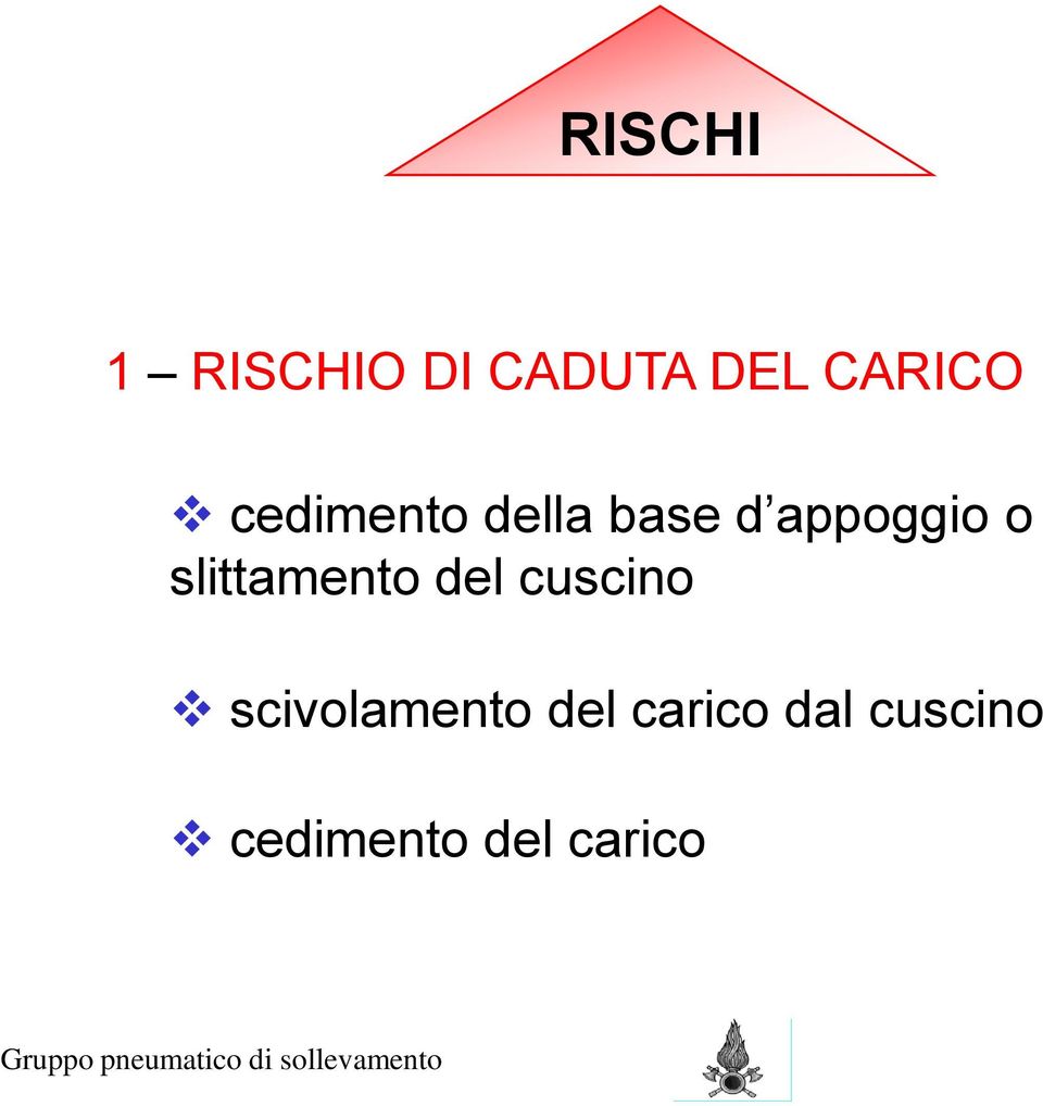 slittamento del cuscino scivolamento