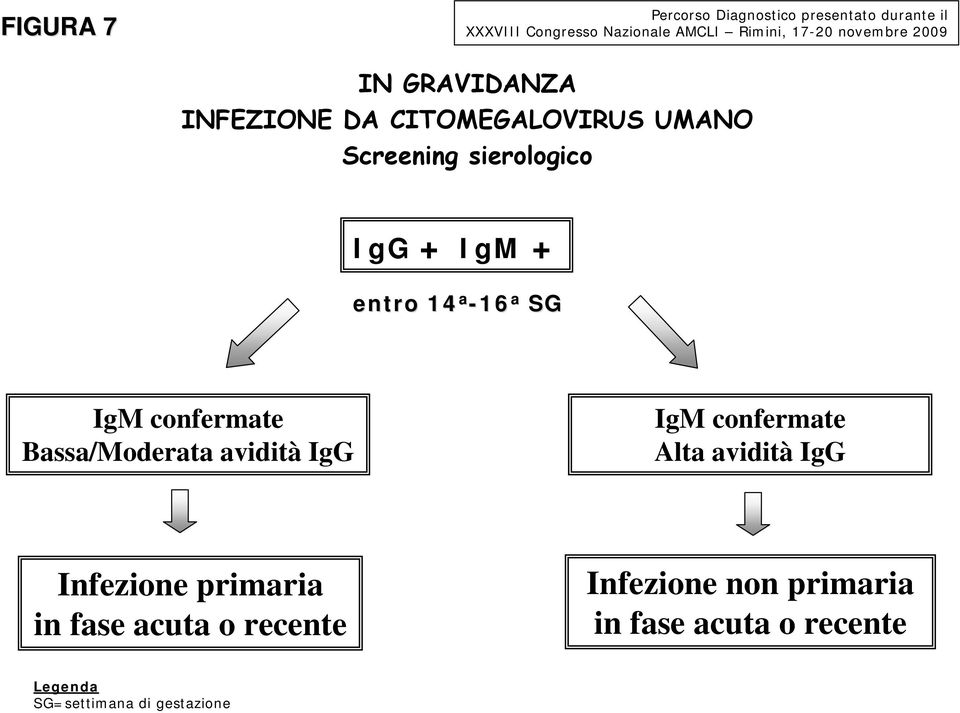 Alta avidità IgG Infezione primaria in fase acuta o recente