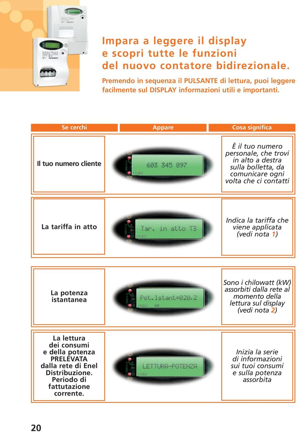 Se cerchi Appare Cosa significa Il tuo numero cliente È il tuo numero personale, che trovi in alto a destra sulla bolletta, da comunicare ogni volta che ci contatti La tariffa in atto