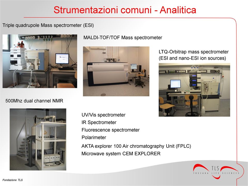 dual channel NMR UV/Vis spectrometer IR Spectrometer Fluorescence spectrometer Polarimeter