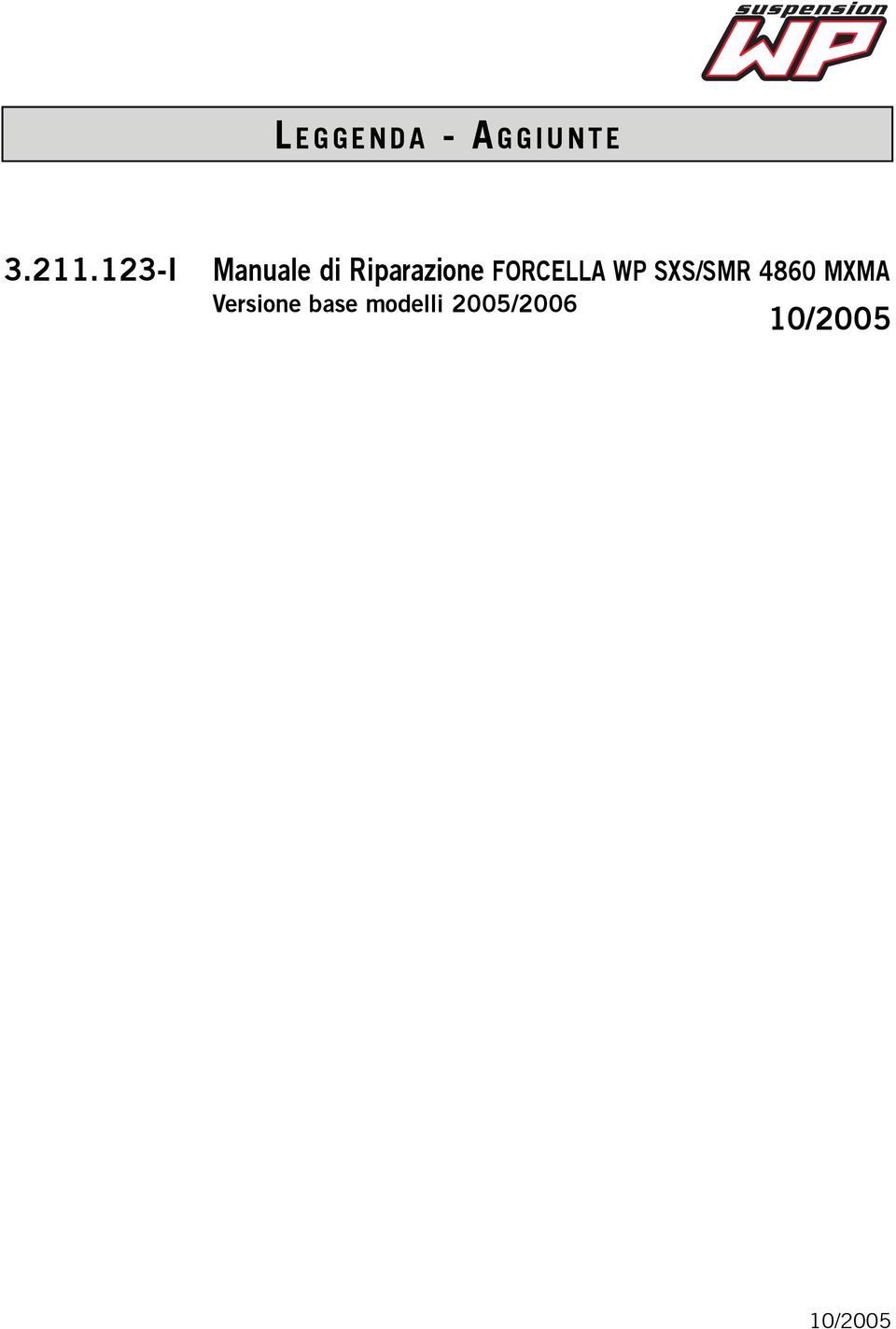 FORCELLA WP SXS/SMR 4860 MXMA