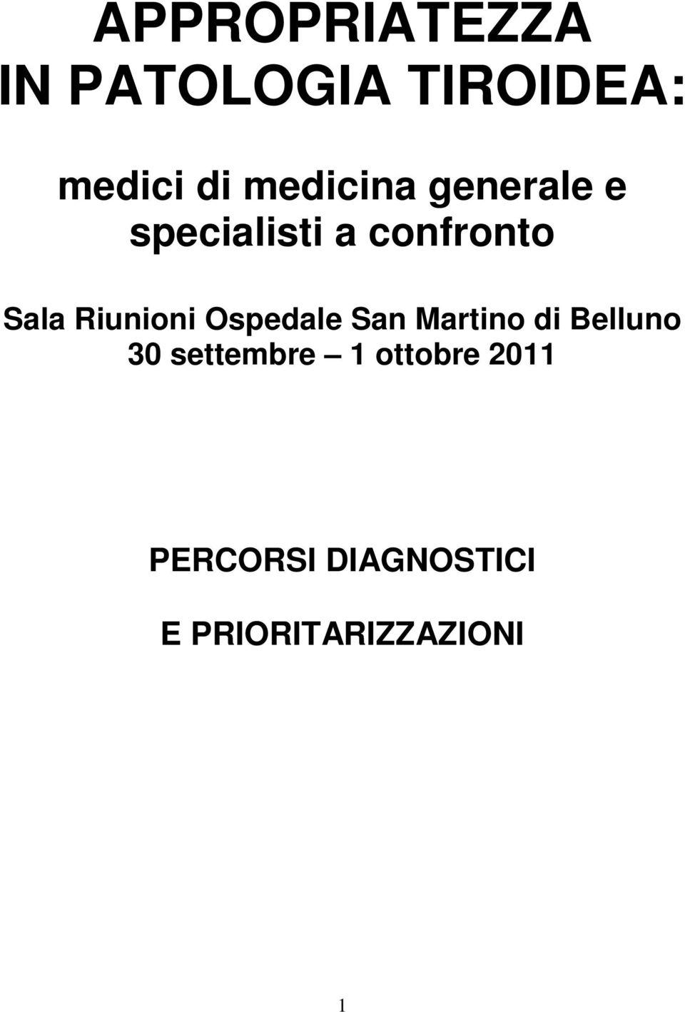 Riunioni Ospedale San Martino di Belluno 30