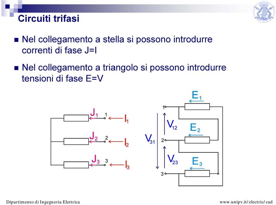 collegamento a triangolo si possono