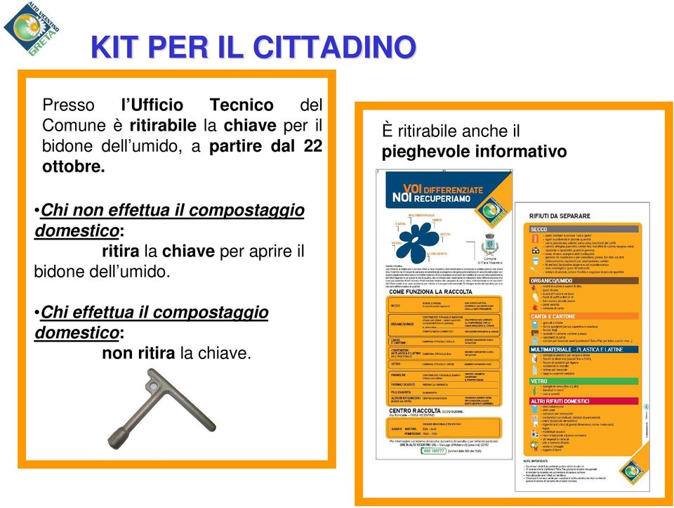 È ritirabile anche il pieghevole informativo Chi non effettua il compostaggio