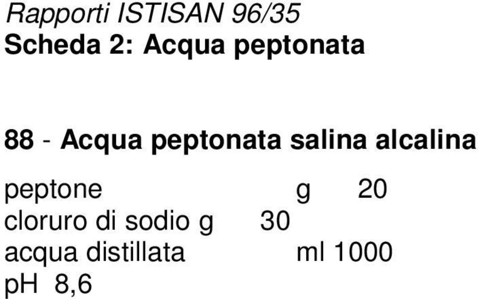 salina alcalina peptone g 20 cloruro