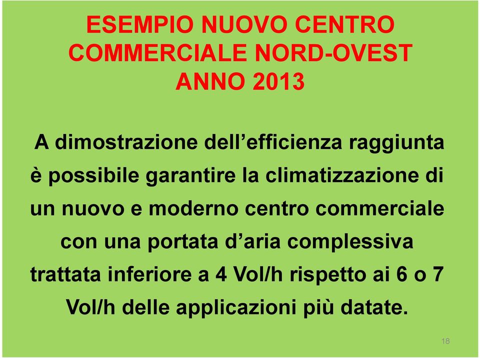 e moderno centro commerciale con una portata d aria complessiva trattata