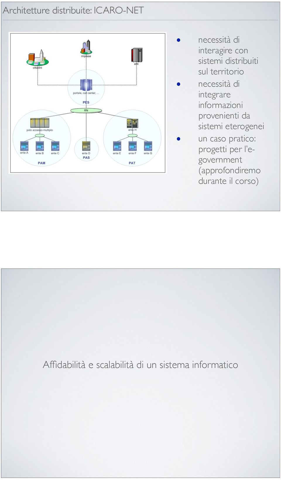 da sistemi eterogenei un caso pratico: progetti per l egovernment