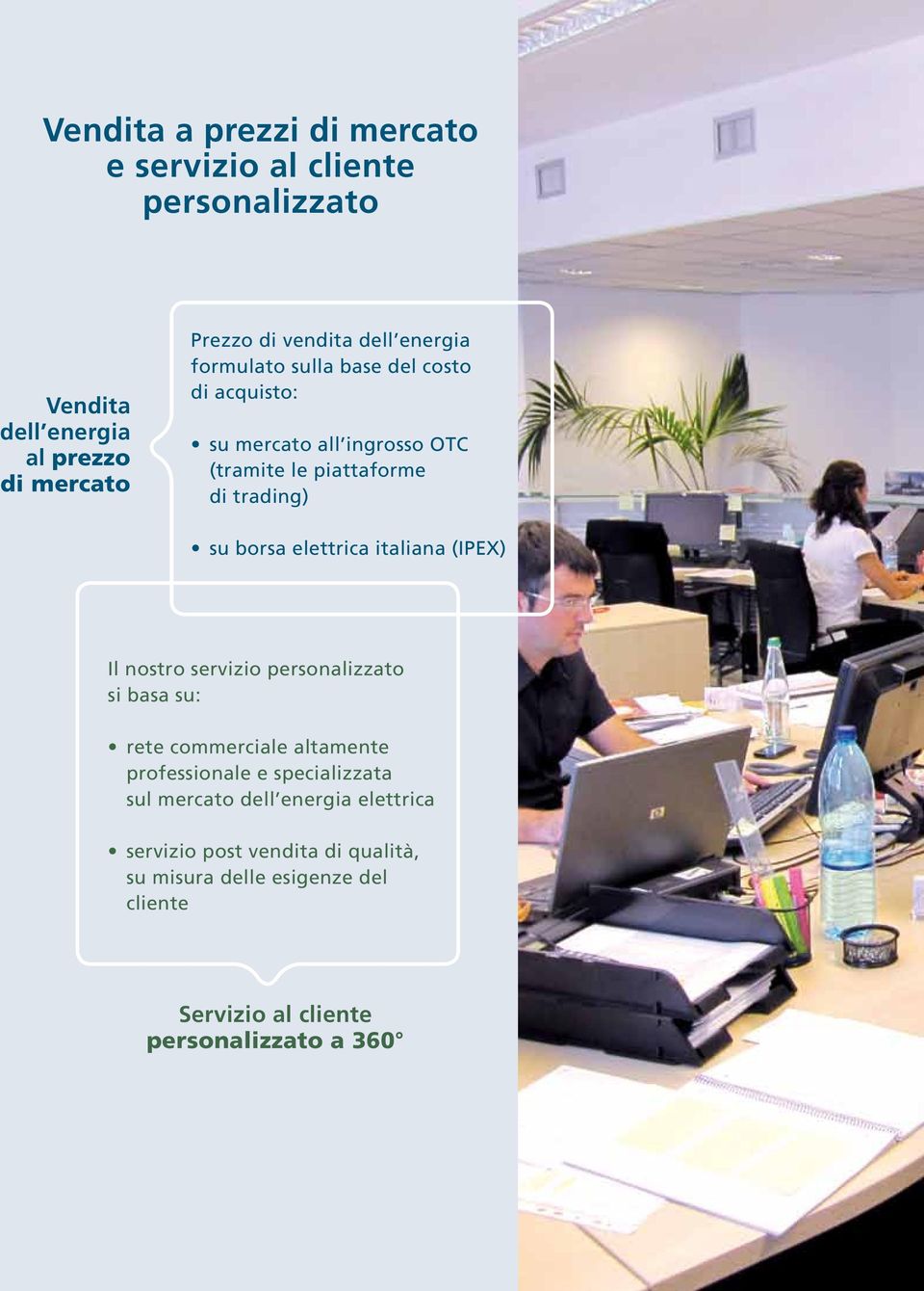 elettrica italiana (IPEX) Il nostro servizio personalizzato si basa su: rete commerciale altamente professionale e specializzata sul