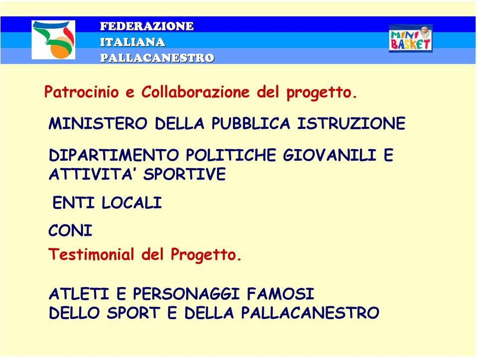 POLITICHE GIOVANILI E ATTIVITA SPORTIVE ENTI LOCALI