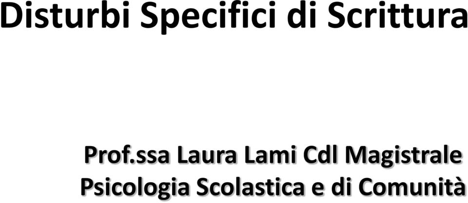 ssa Laura Lami Cdl