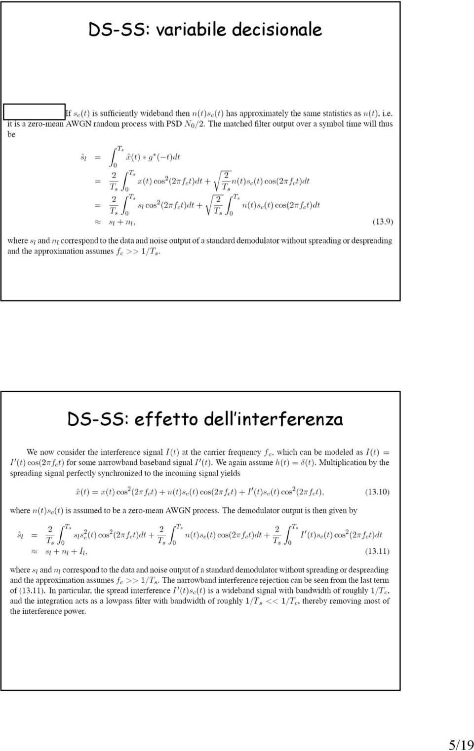 DS-SS: effetto