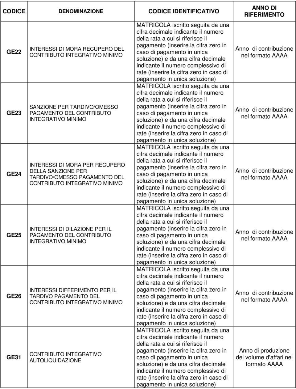 INTEGRATIVO MINIMO INTERESSI DIFFERIMENTO