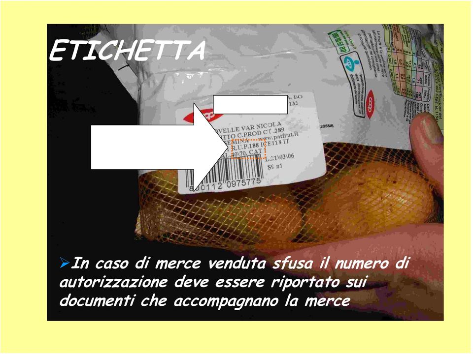 autorizzazione deve essere