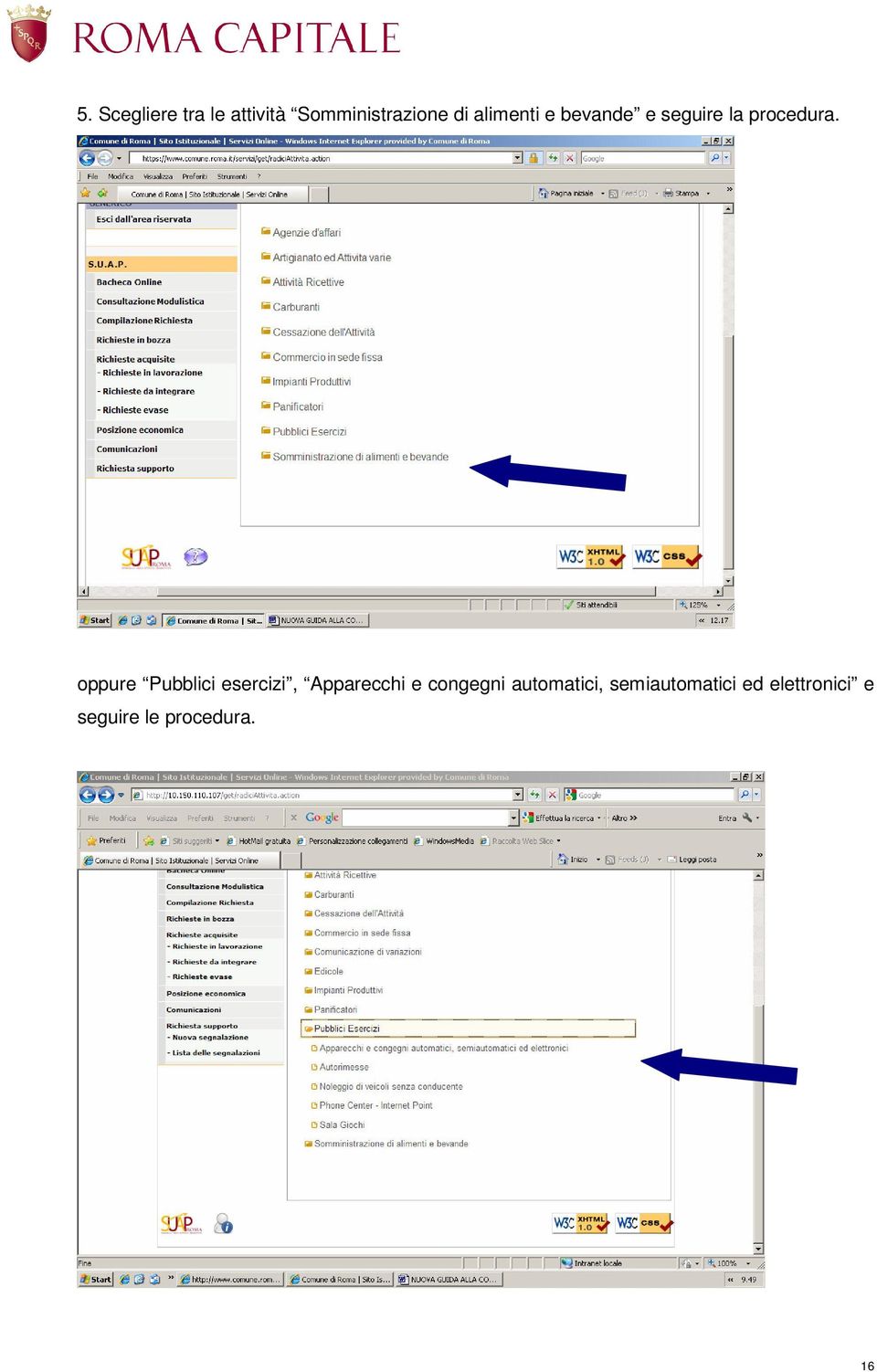 oppure Pubblici esercizi, Apparecchi e congegni