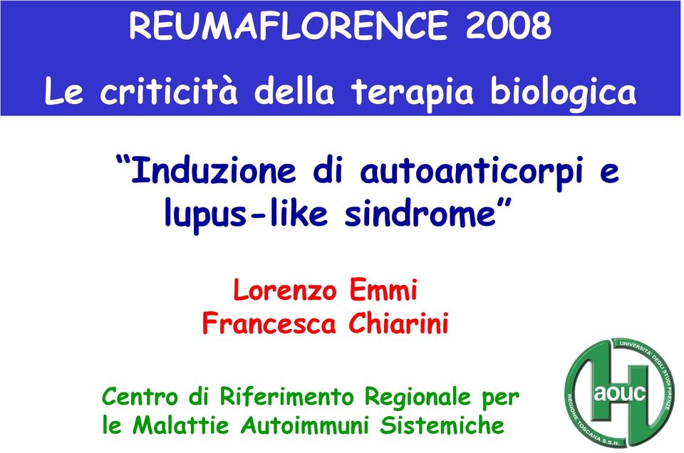 sindrome Lorenzo Emmi Francesca Chiarini Centro di