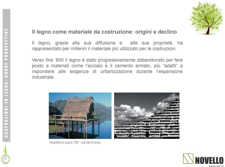 Verso fine 800 il legno è stato progressivamente abbandonato per fare posto a materiali come l acciaio e il cemento