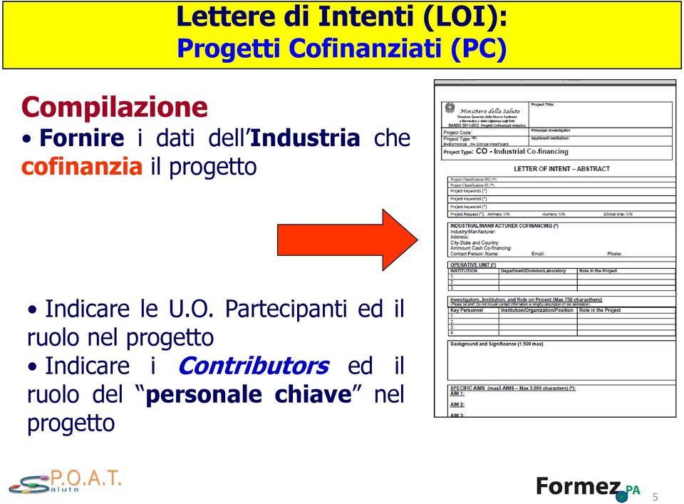 progetto Indicare le U.O.