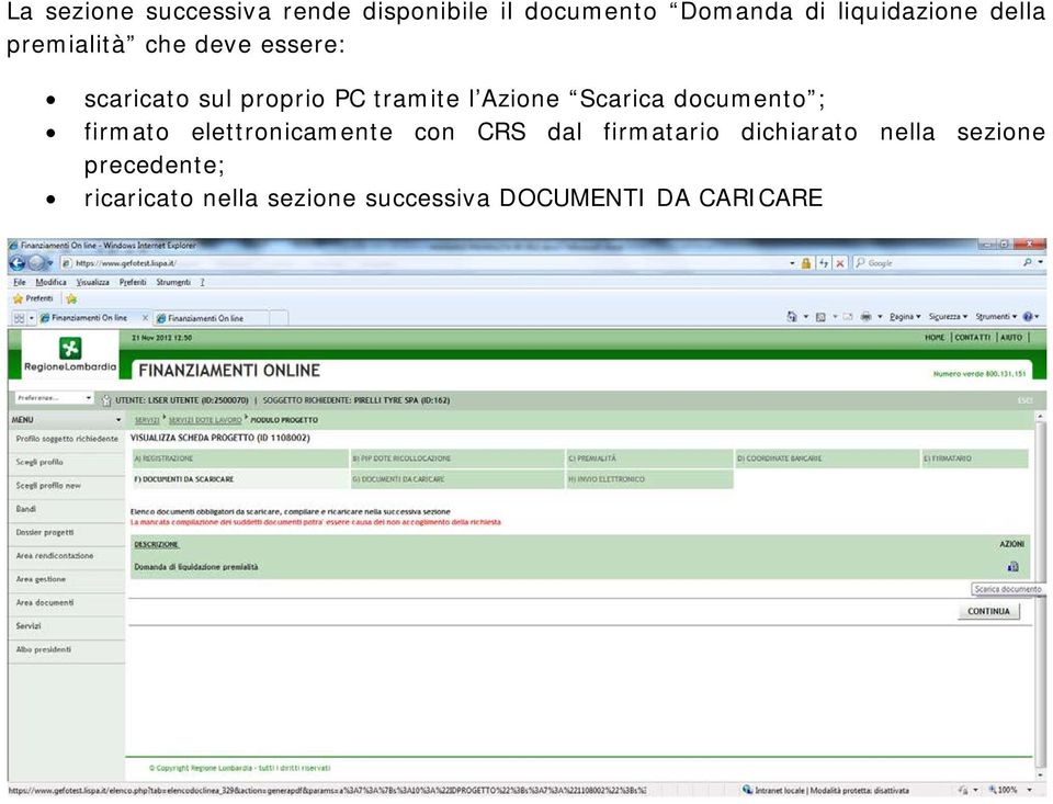 Scarica documento ; firmato elettronicamente con CRS dal firmatario dichiarato