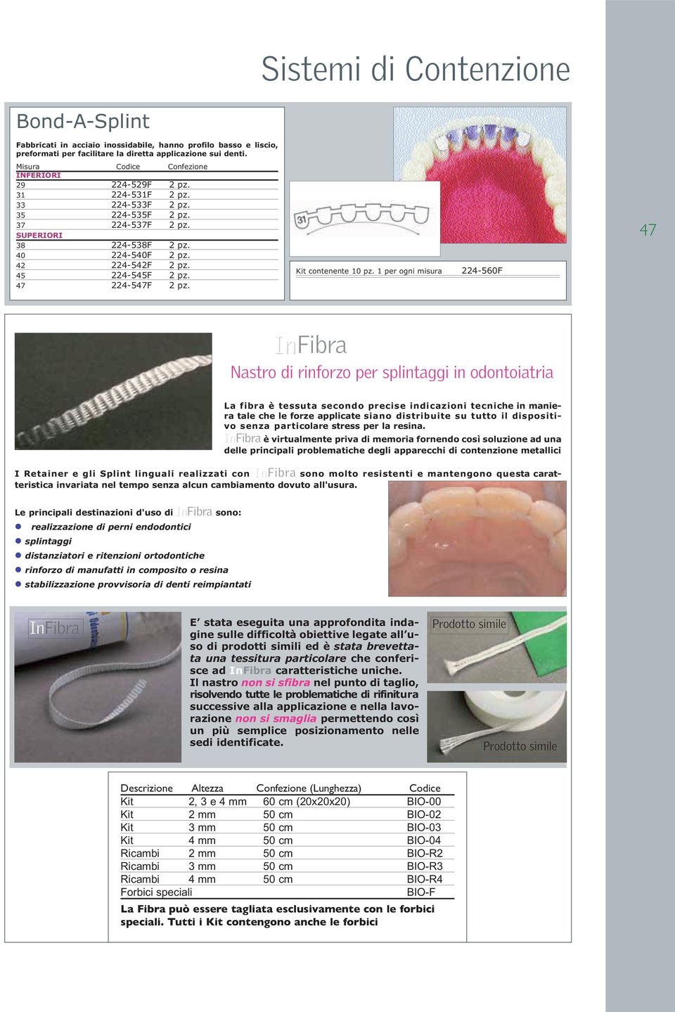 47 224-547F 2 pz. Kit contenente 10 pz.