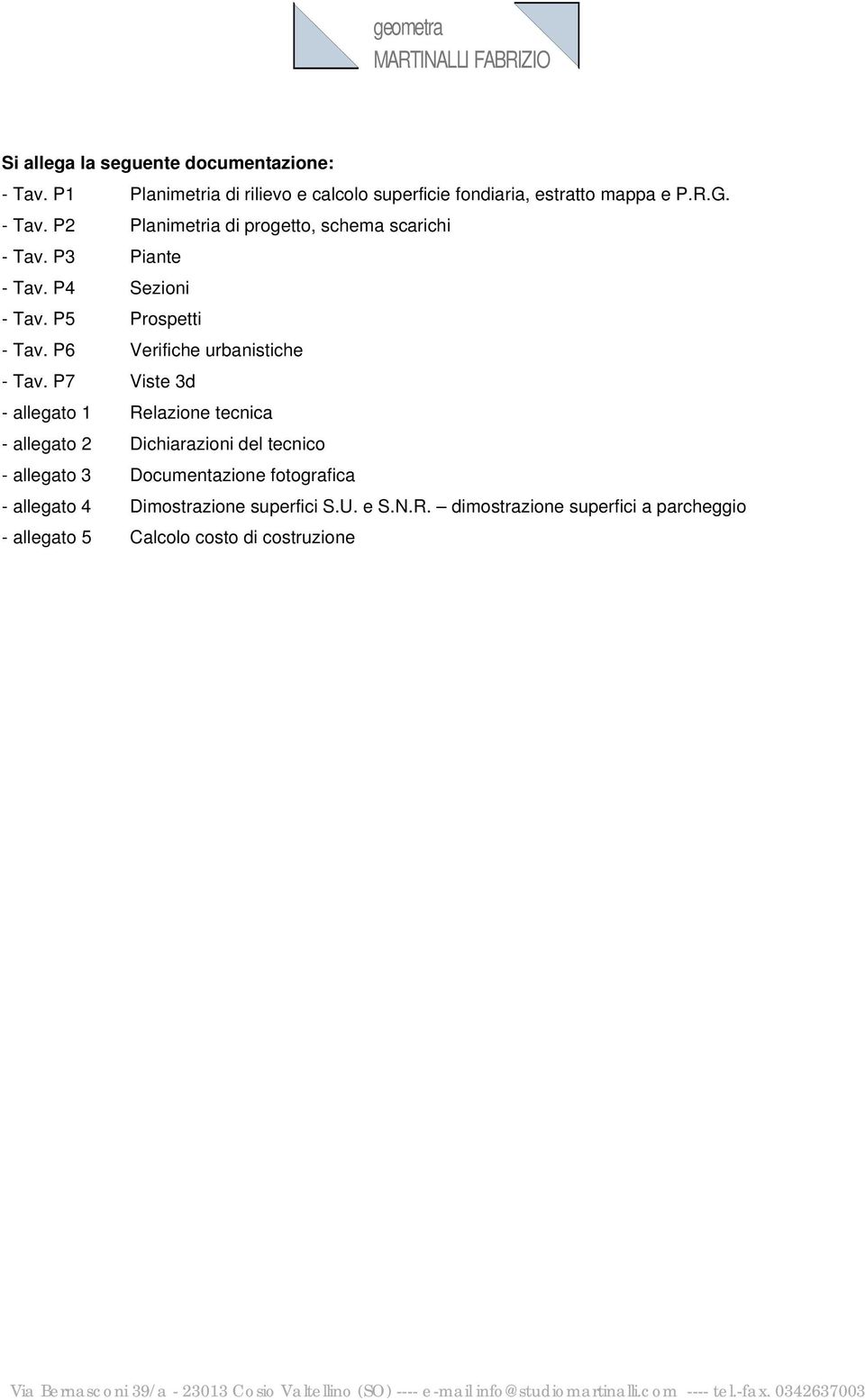 P6 Verifiche urbanistiche - Tav.