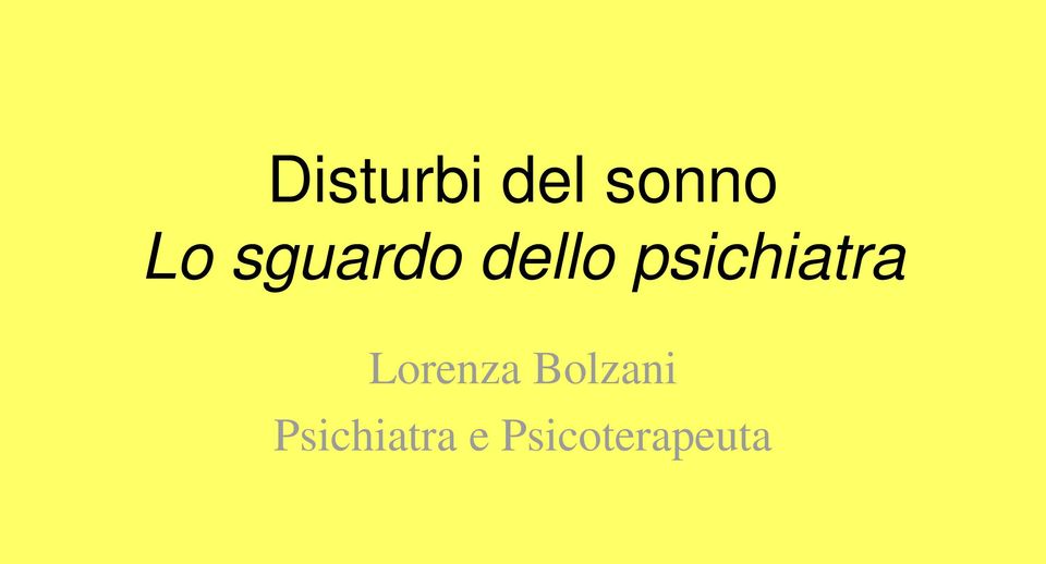 psichiatra Lorenza