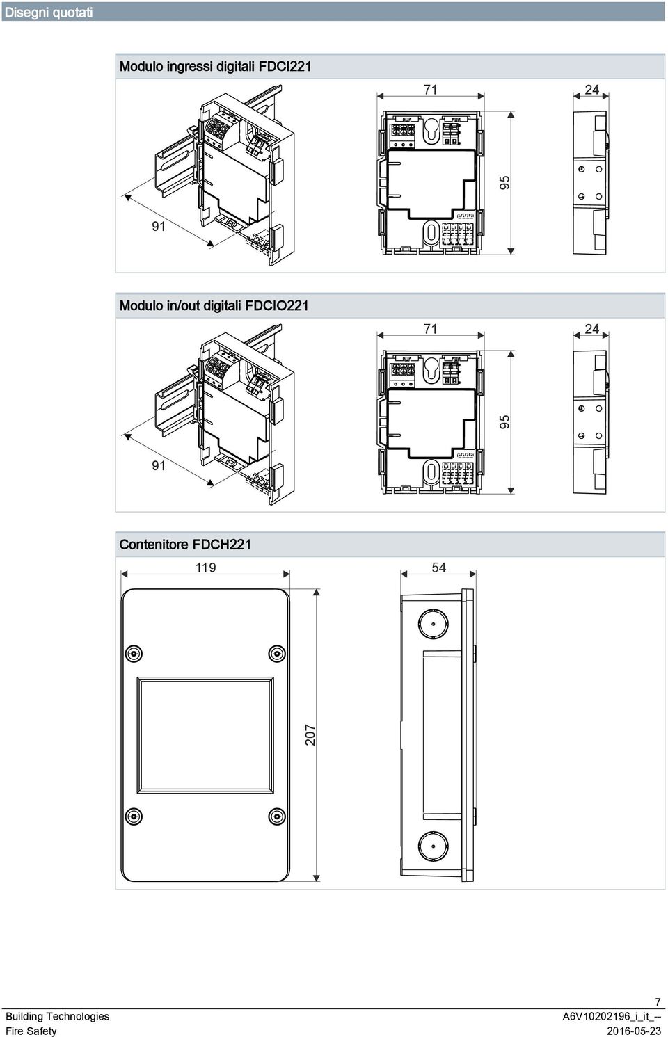 Modulo in/out digitali FDCIO221 71