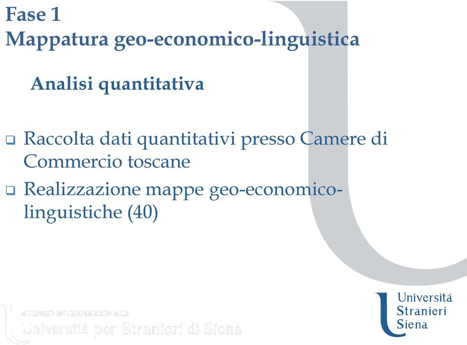 quantitativi presso Camere di Commercio