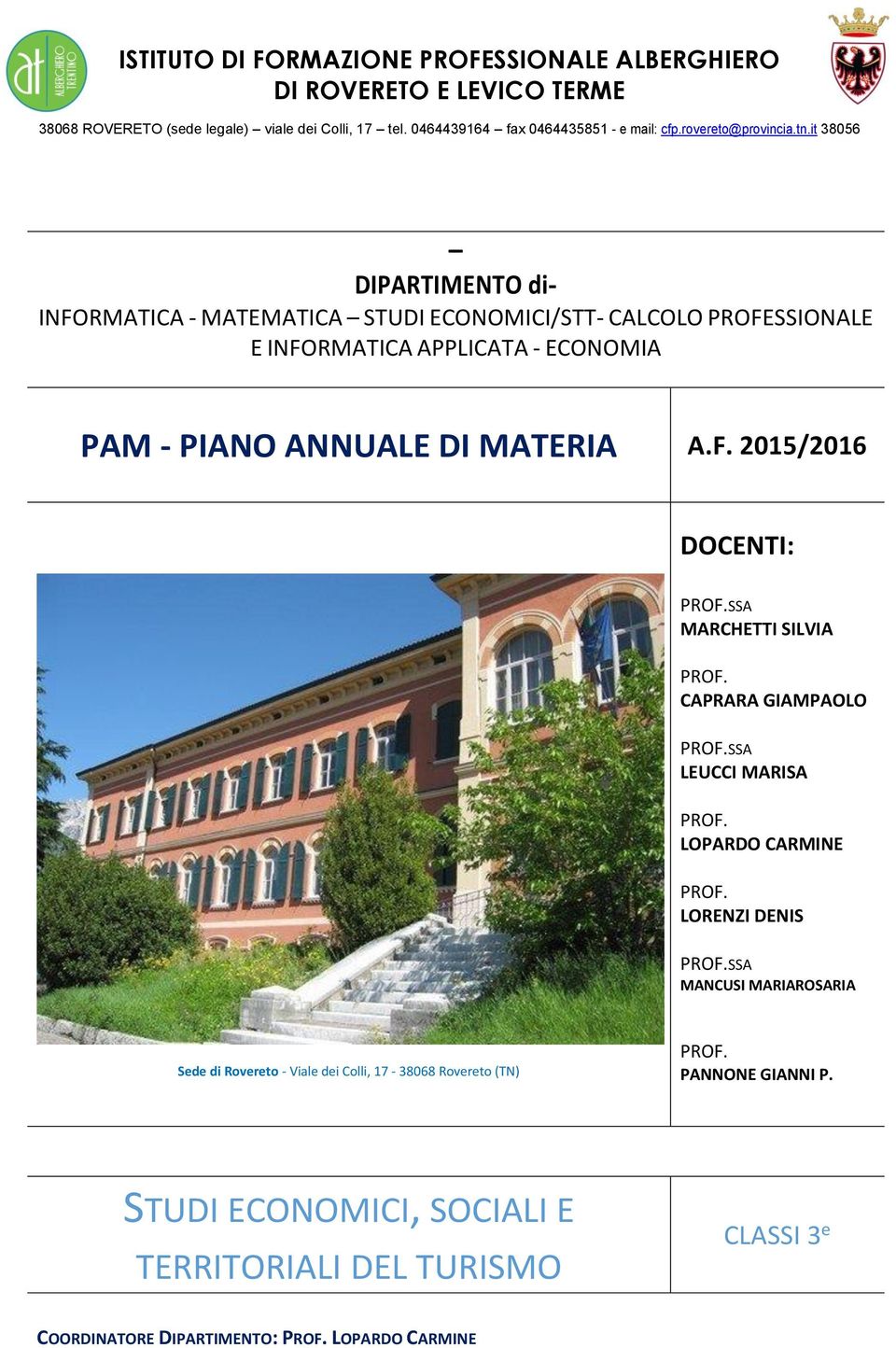 it 38056 DIPARTIMENTO di- INFO