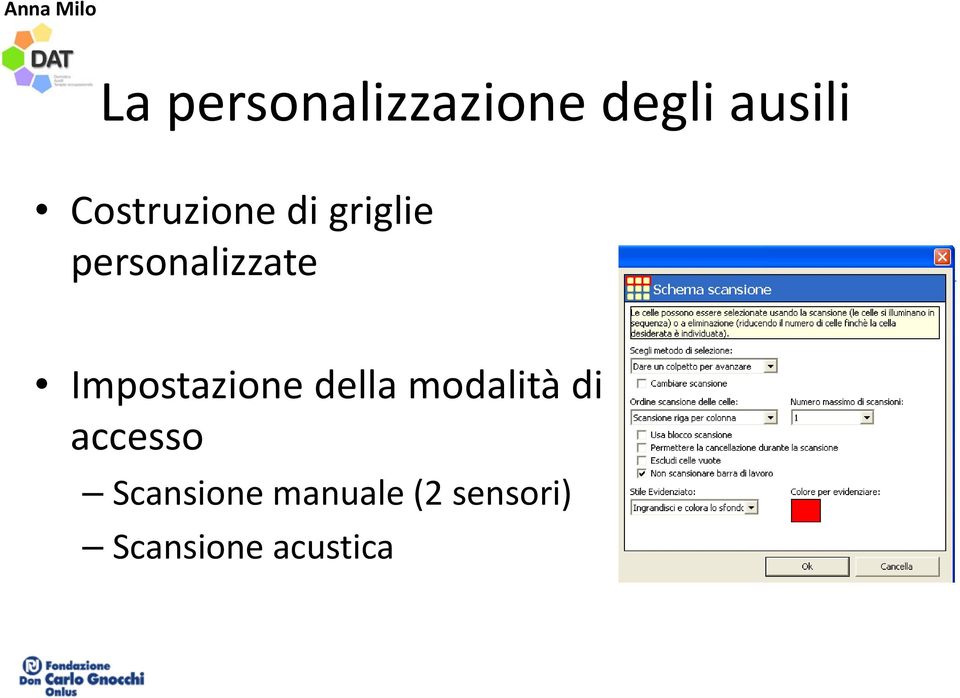 Impostazione della modalità di accesso