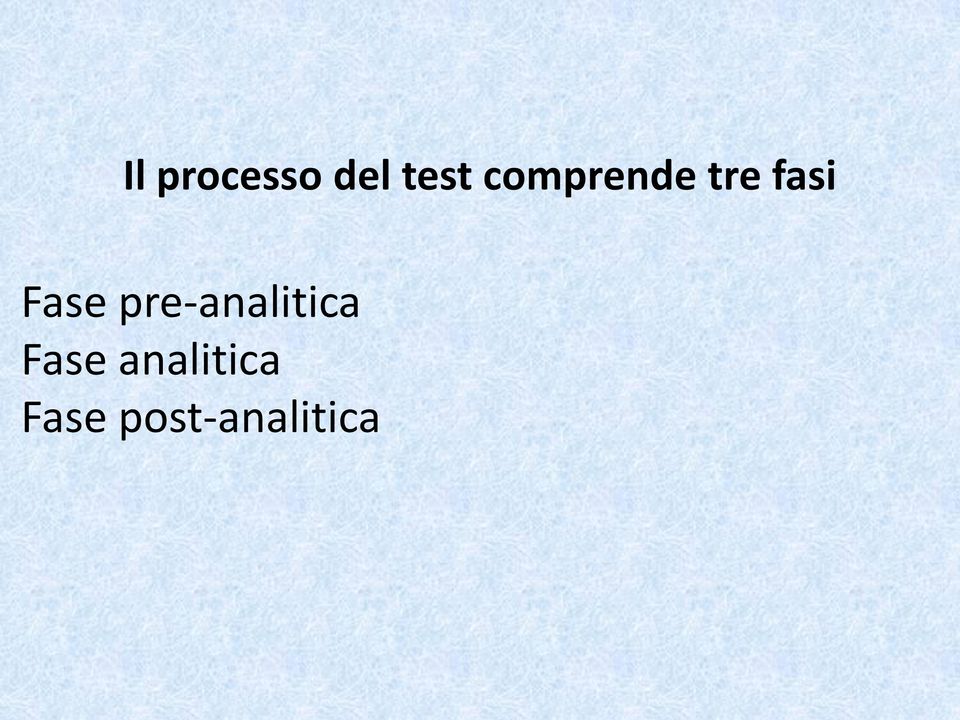 pre-analitica Fase