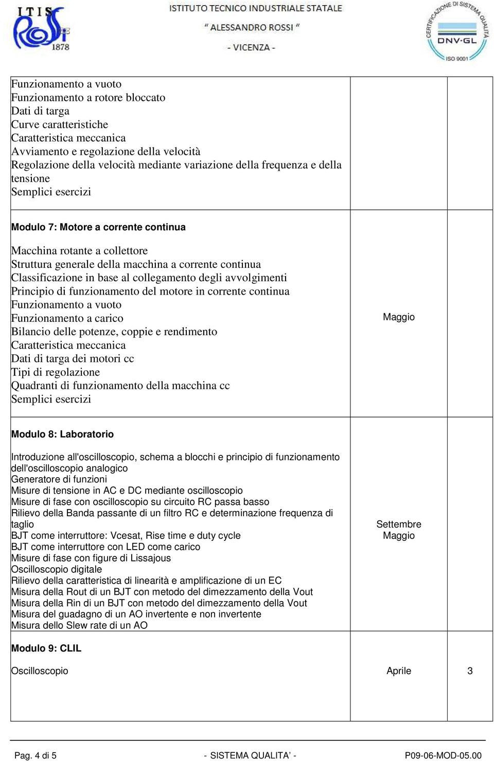 in base al collegamento degli avvolgimenti Principio di funzionamento del motore in corrente continua Funzionamento a vuoto Funzionamento a carico Bilancio delle potenze, coppie e rendimento