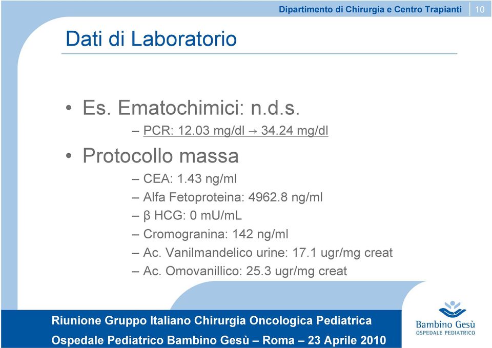 43 ng/ml Alfa Fetoproteina: 4962.