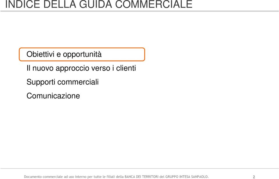 Comunicazione Documento commerciale ad uso interno per