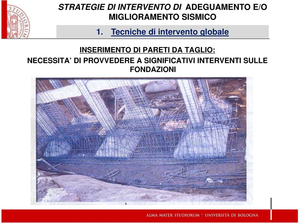 Tecniche di intervento globale INSERIMENTO DI