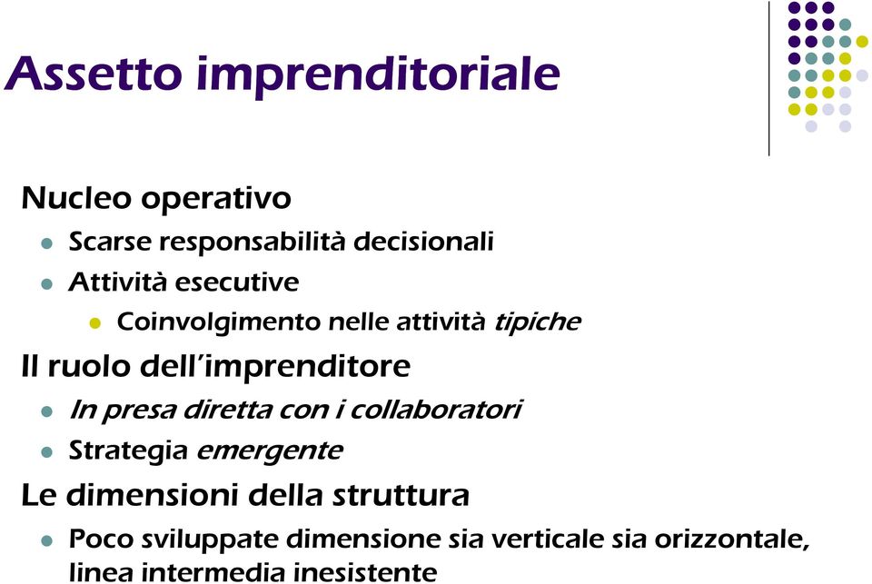 imprenditore In presa diretta con i collaboratori Strategia emergente Le