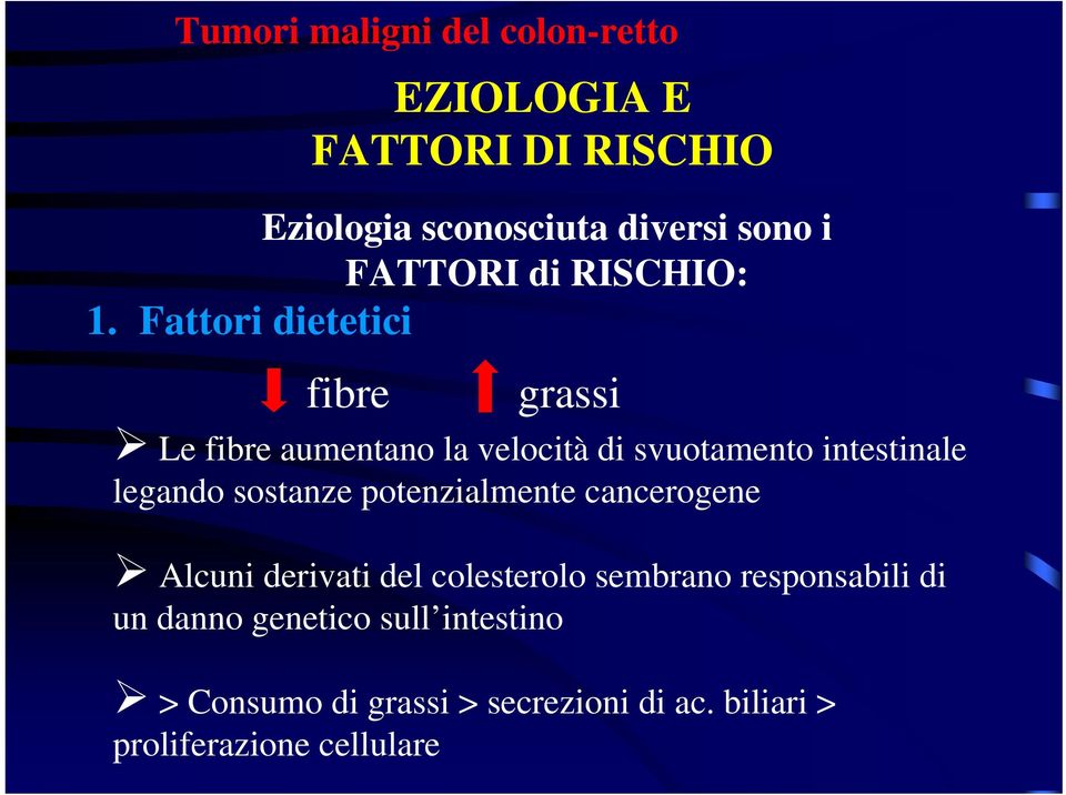 sostanze potenzialmente cancerogene Alcuni derivati del colesterolo sembrano responsabili di un