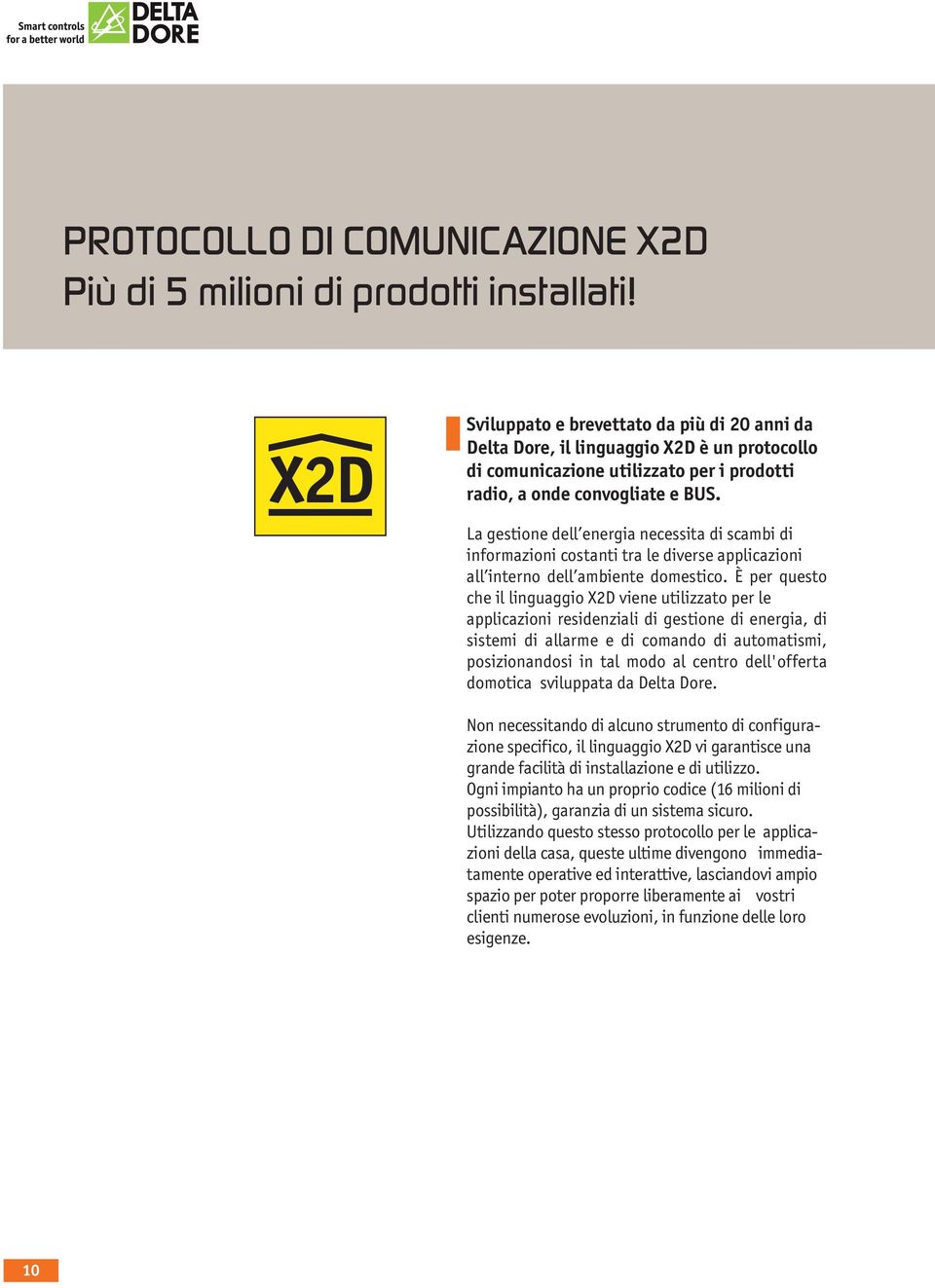 La gestione dell energia necessita di scambi di informazioni costanti tra le diverse applicazioni all interno dell ambiente domestico.