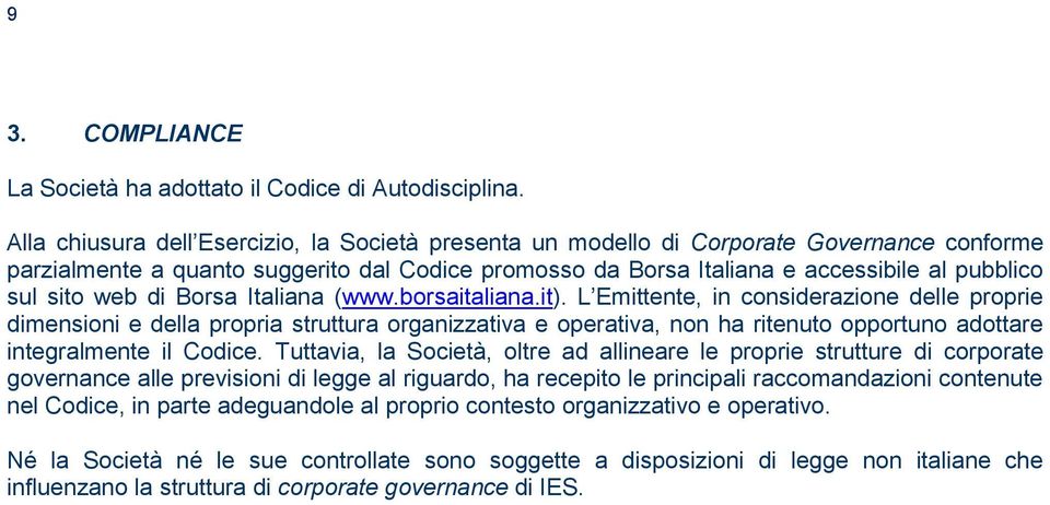 web di Borsa Italiana (www.borsaitaliana.it).