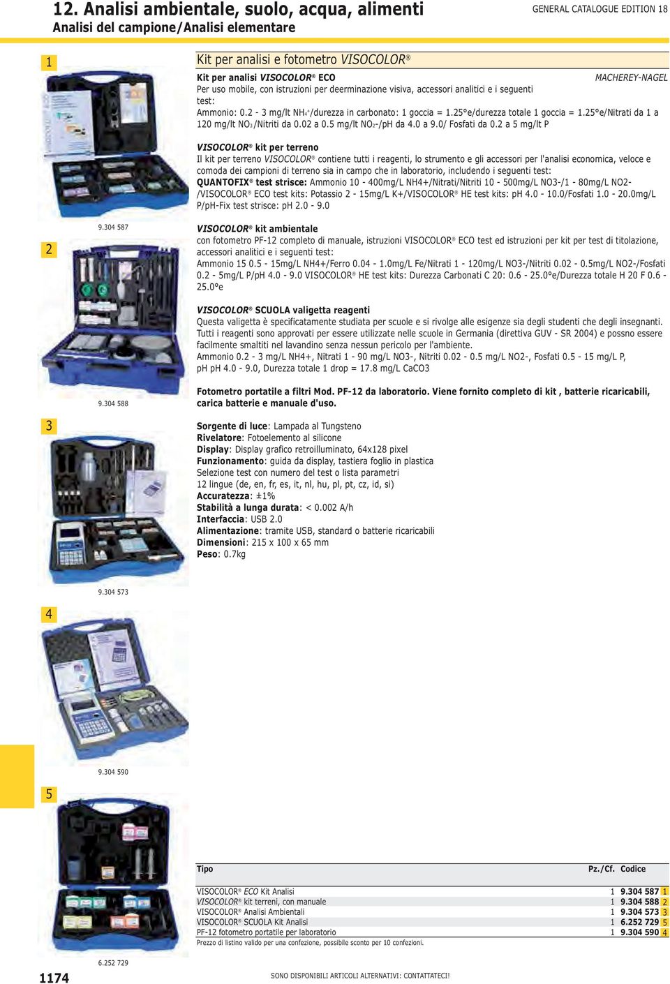 e/nitrati da a 0 mg/lt NO /Nitriti da 0.0 a 0.5 mg/lt NO-/pH da 4.0 a 9.0/ Fosfati da 0. a 5 mg/lt P 9.04 587 9.